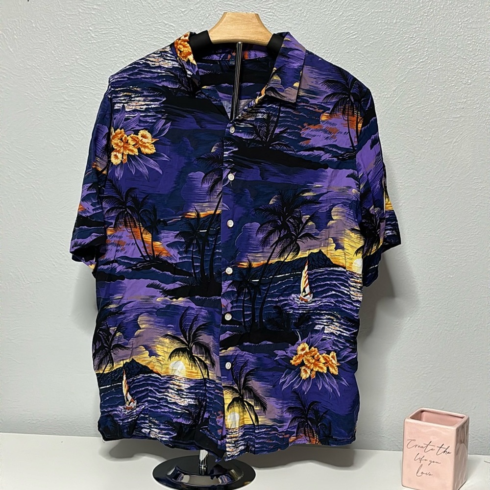 Design In Italy tropical button down shirt